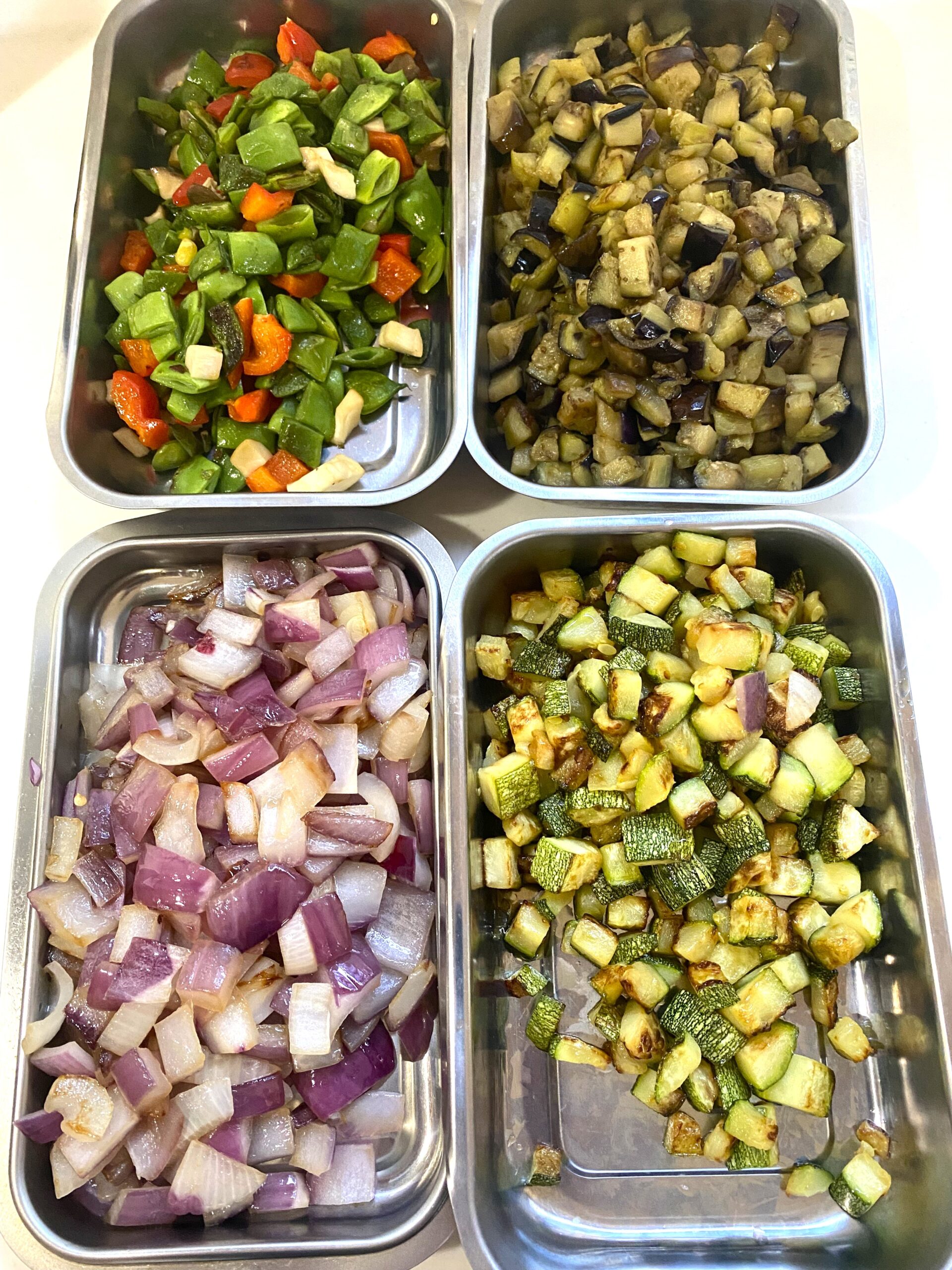 すべての夏野菜を炒め終えた状態